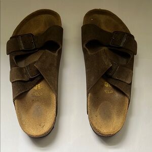 Birkenstock Brown Suede Sandals